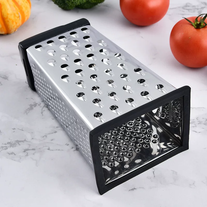 Vertical 8-inch and 9-inch stainless steel four-sided kitchen tool, melon grater, multi-functional vegetable, cheese and cheese grater