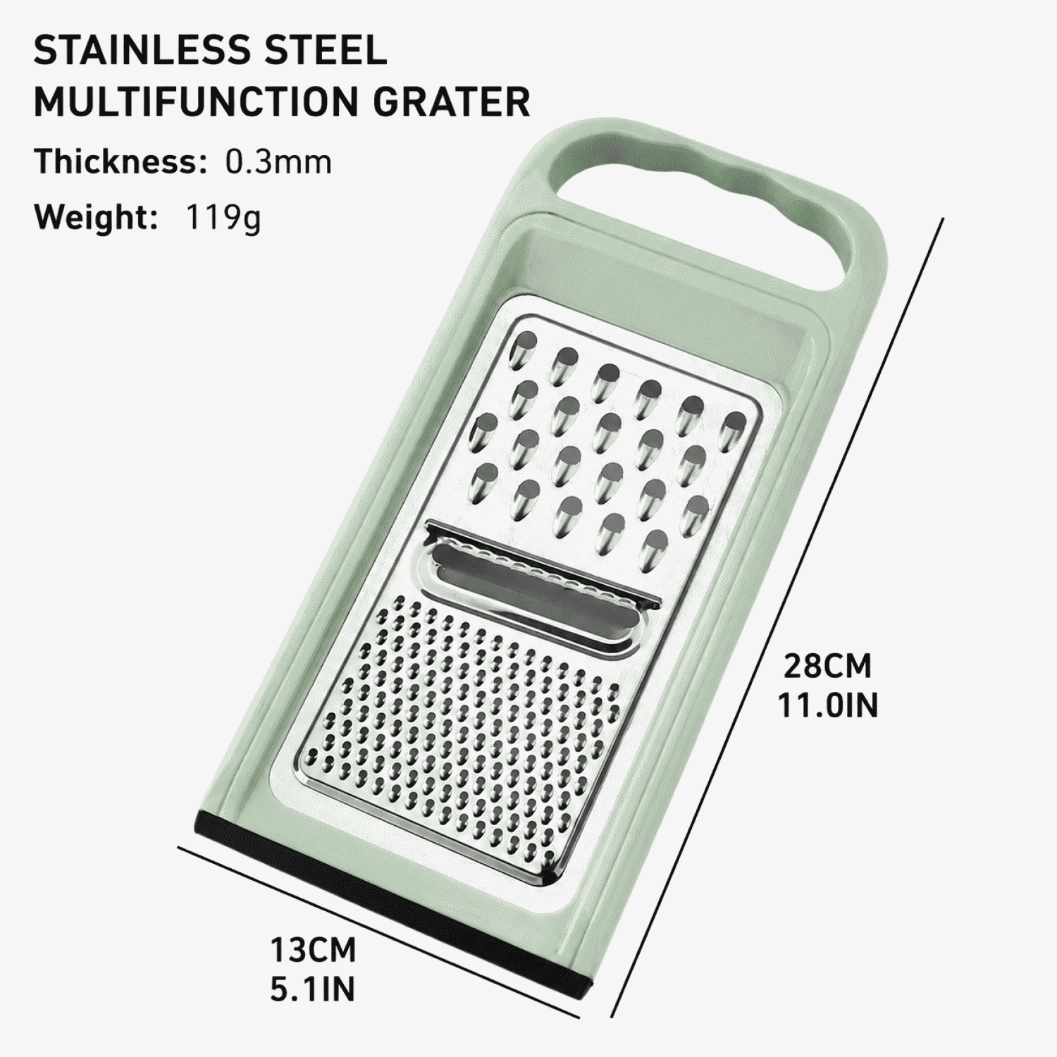 A versatile vegetable slicer and shredder, perfect for household use, featuring a three-in-one design, including a cucumber shredder and slicer