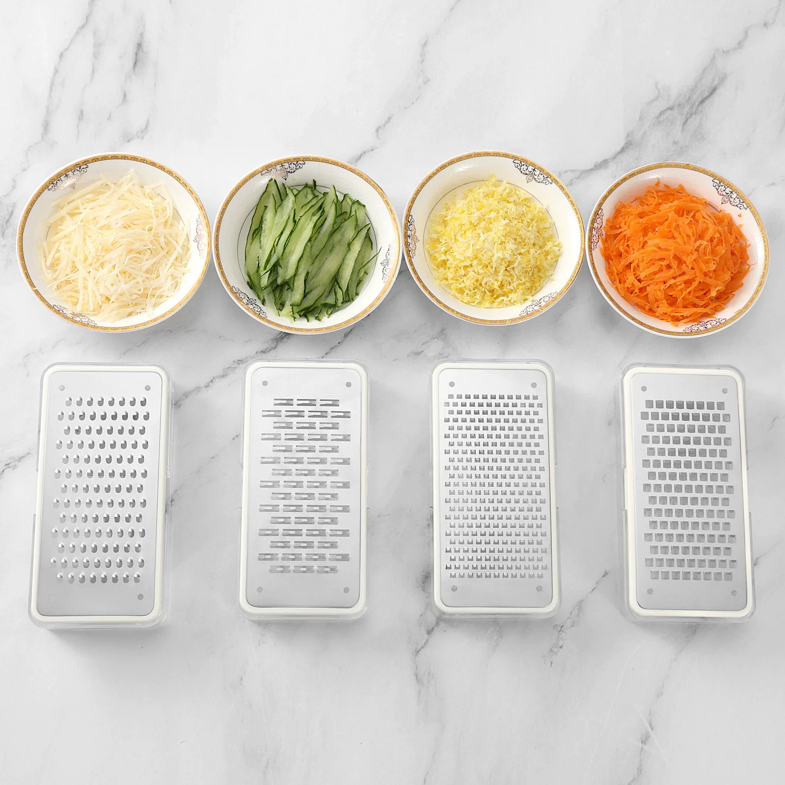 Amazon Cross-border exclusive 304 stainless steel cheese grater, lemon milk grater, fruit and vegetable grater, and fruit shred grater