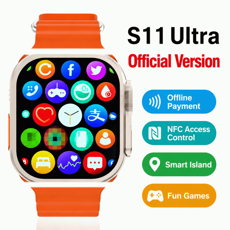 Watch S11 Bluetooth call, heart rate, blood pressure, blood oxygen monitoring, sports smart, sports health