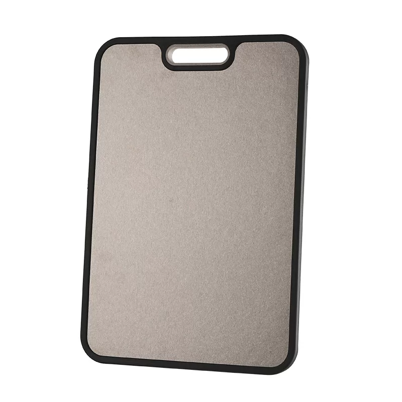 Cross-border bestseller pure titanium cutting board, anti-mold and antibacterial double-sided stainless steel cutting board, household wheat straw chopping board, cutting board