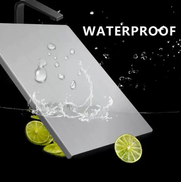 Thickened stainless steel antibacterial and mold-proof cutting board for foreign trade, multi-functional cutting board, both sides can be used for kitchen adhesive board and rolling board