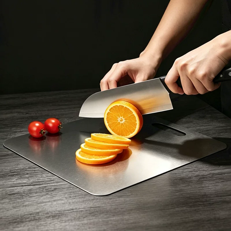 Wholesale of food-grade stainless steel cutting boards, household anti-mold cutting boards, household thickened knife boards, kitchen cutting boards and cooking tools