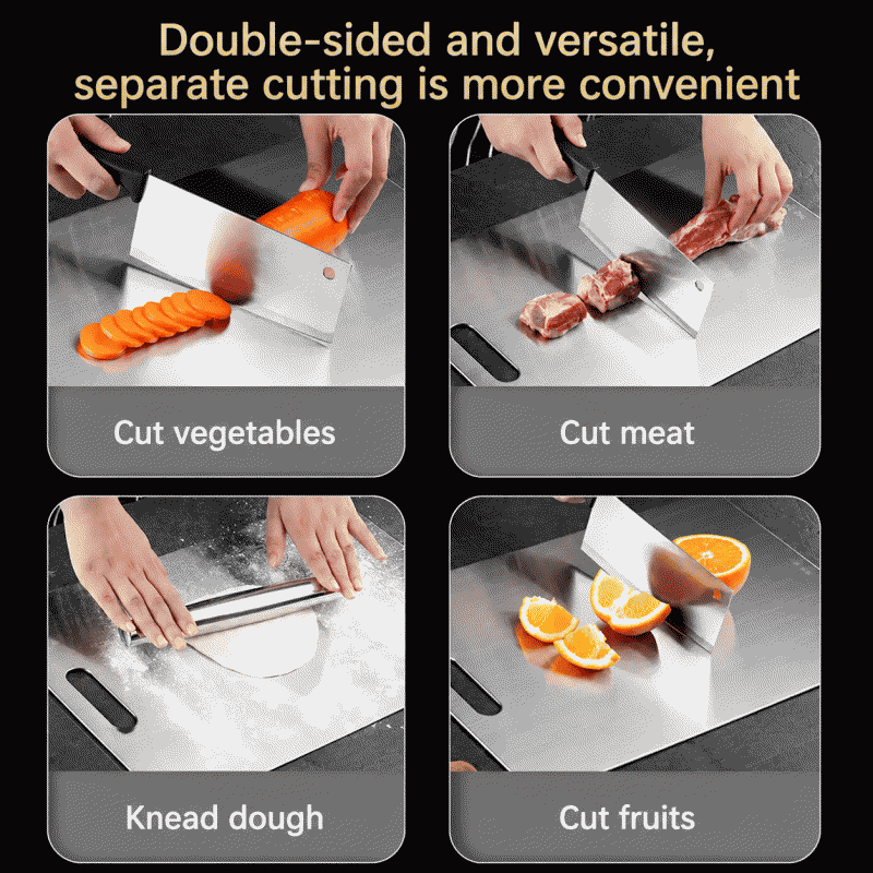 Food-grade stainless steel cutting board, household mold-proof chopping board, household thickened knife board, kitchen cutting board, cooking tool