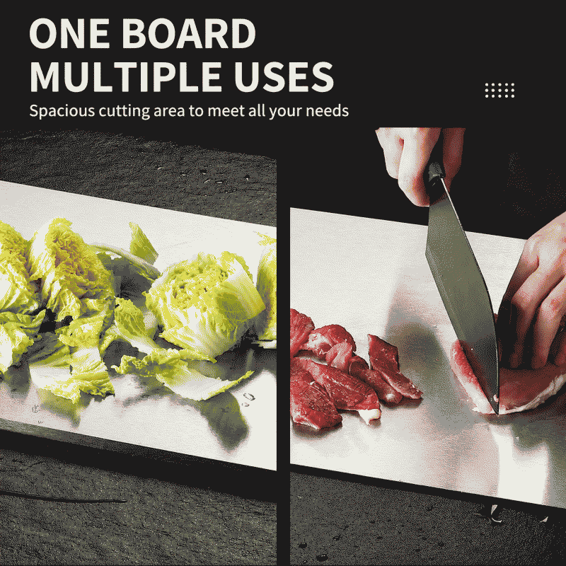 Stainless steel cutting board, kitchen and baking board, dough kneading mat, rolling board, household chopping board, cutting board, dumpling board