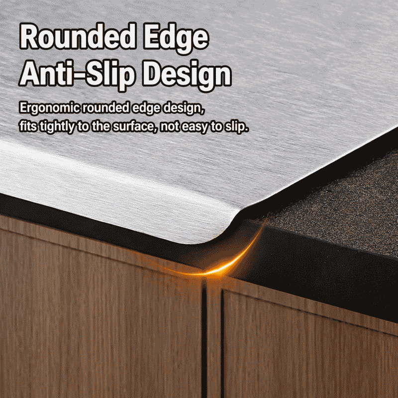 Stainless steel cutting board, kitchen and baking board, dough kneading mat, rolling board, household chopping board, cutting board, dumpling board