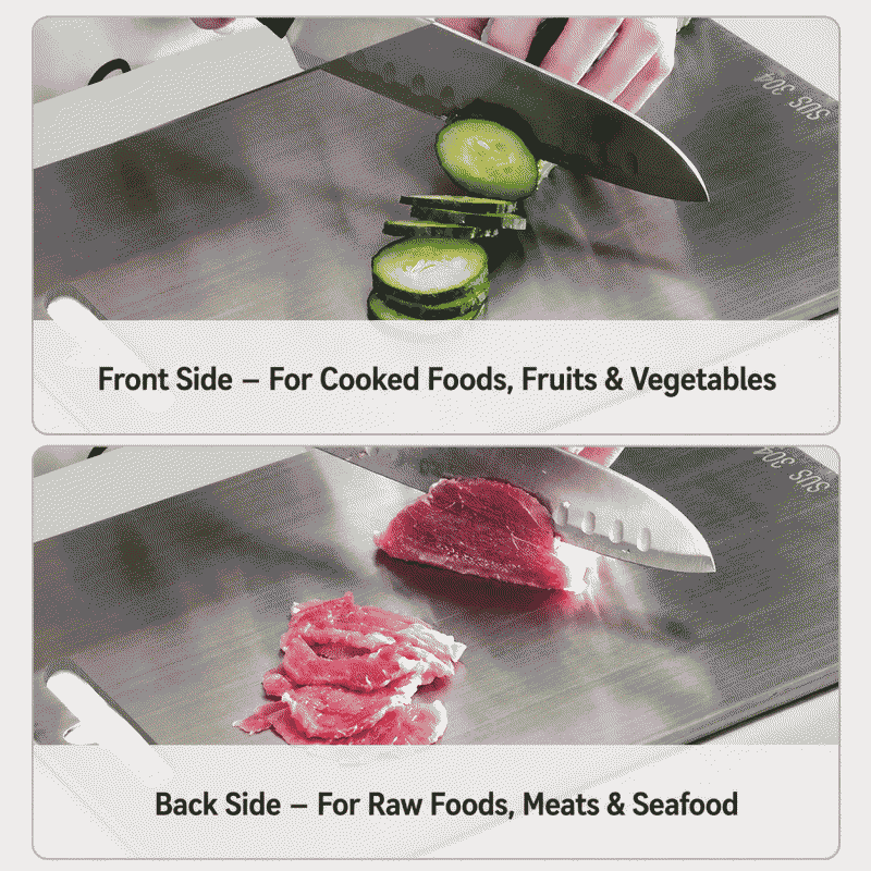 304 stainless steel cutting board, commercial use, double-sided, household use, anti-mildew and anti-bacterial, popular item
