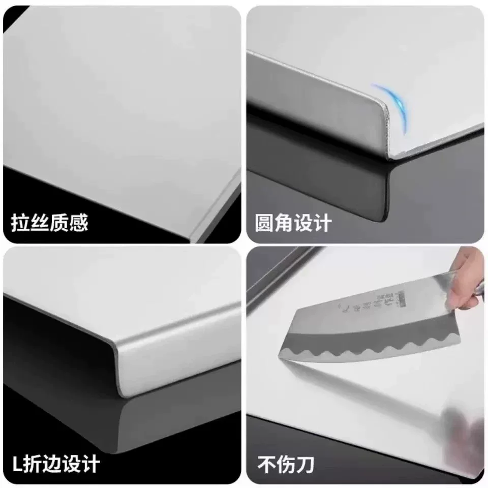 Stainless steel cutting boards, kitchen panels, baking dough kneading pads, rolling boards, household antibacterial and anti-mold fruit cutting boards, cutting boards