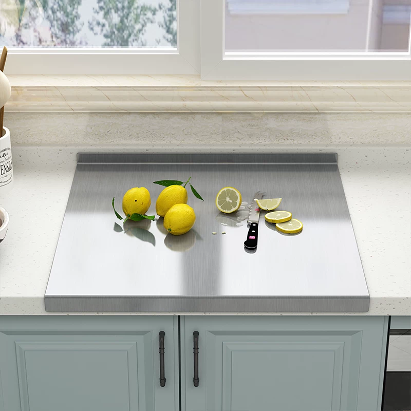 Stainless steel cutting boards, kitchen panels, baking dough kneading pads, rolling boards, household antibacterial and anti-mold fruit cutting boards, cutting boards