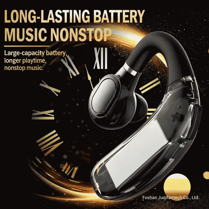 Berlin Sound high-end business Bluetooth headphones with ultra-long battery life, in-ear bone conduction, HD call quality, and 2025 new model