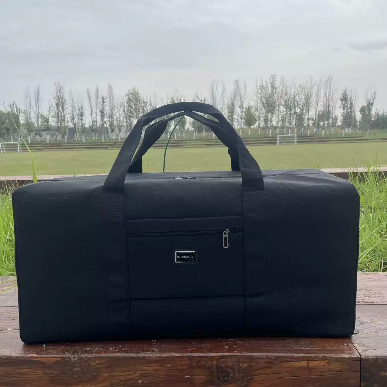 帆布手提包加大号户外旅游包耐磨行李包单肩斜跨旅行包轻便