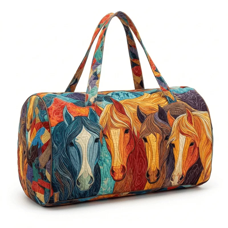 3D digital printing travel case, travel bag, multi-functional sports fitness handbag, new style