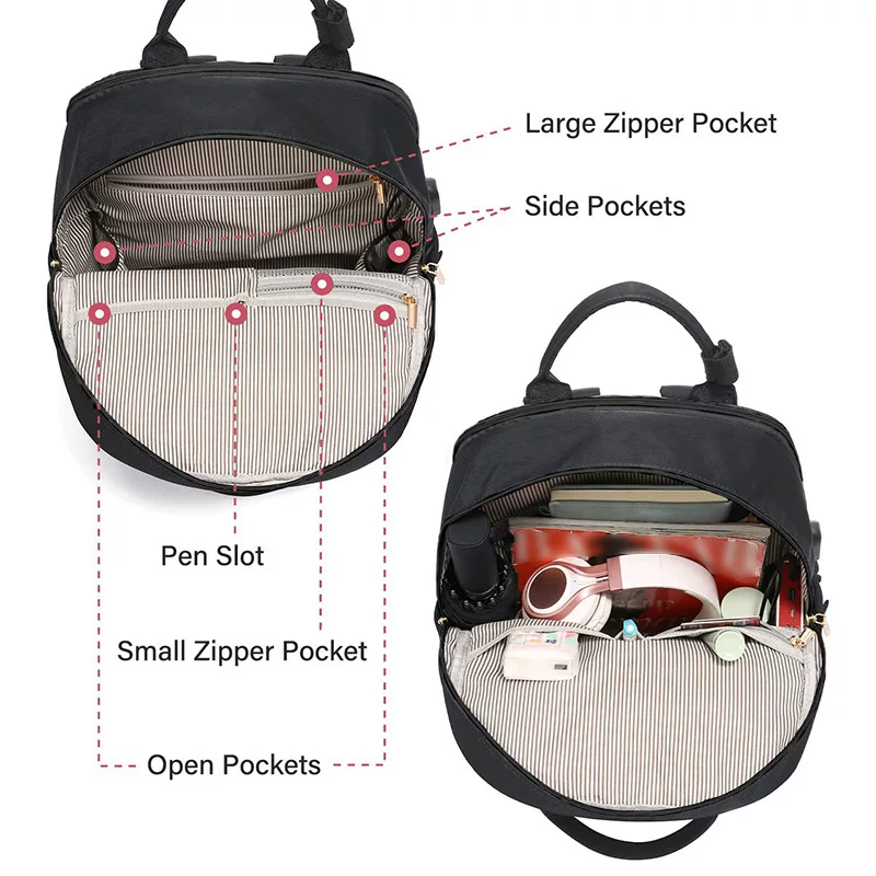 2025 girls' backpack, fashionable large-capacity laptop bag, handheld mommy travel backpack, schoolbag