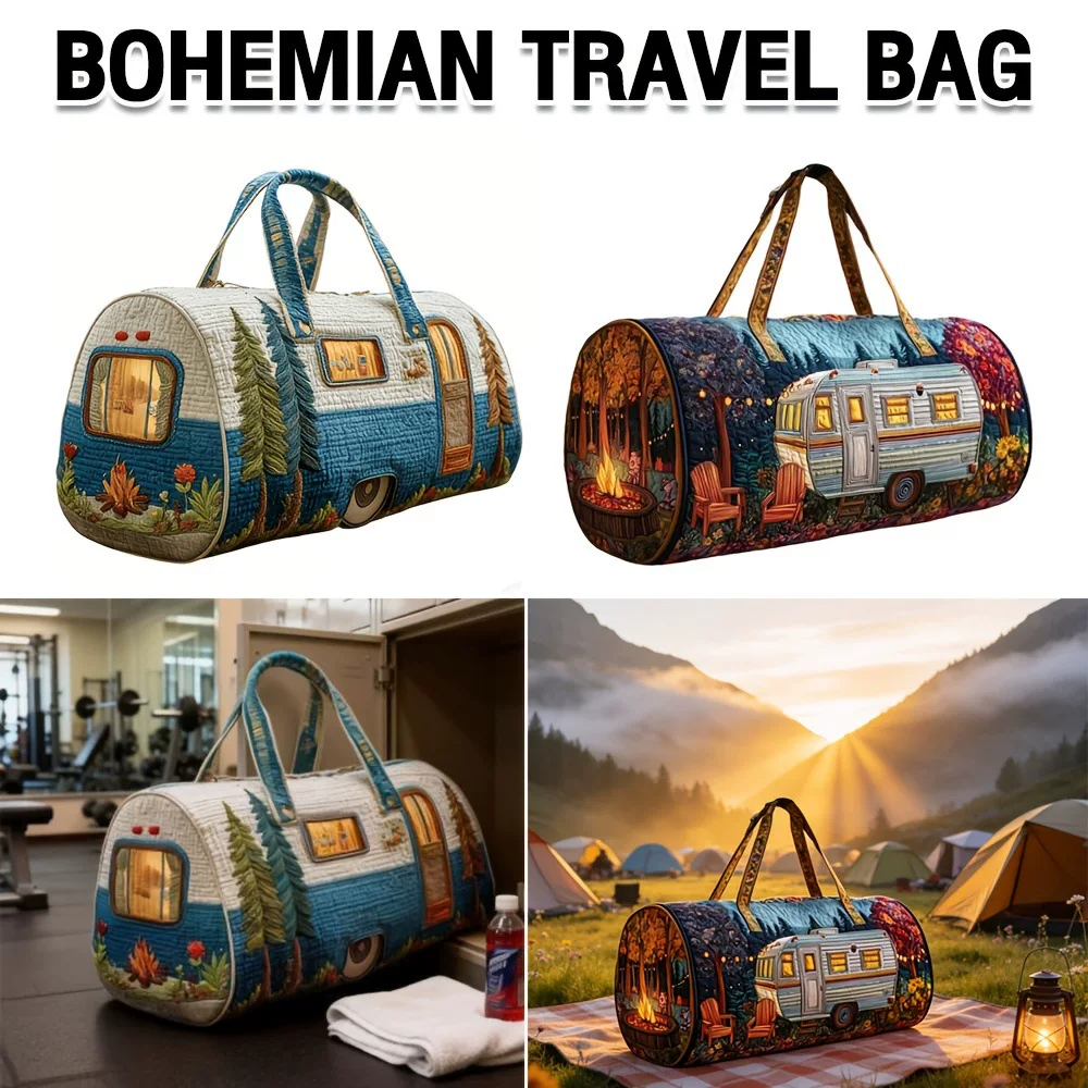3D digital printing travel case, travel bag, multi-functional sports fitness handbag, new style