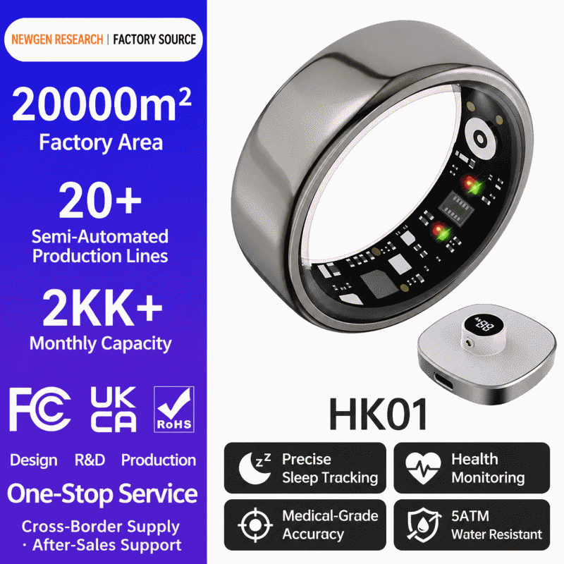 Smart Ring heart rate, blood oxygen, sleep monitoring, step counting, female cycle, sports tracking, smart ring