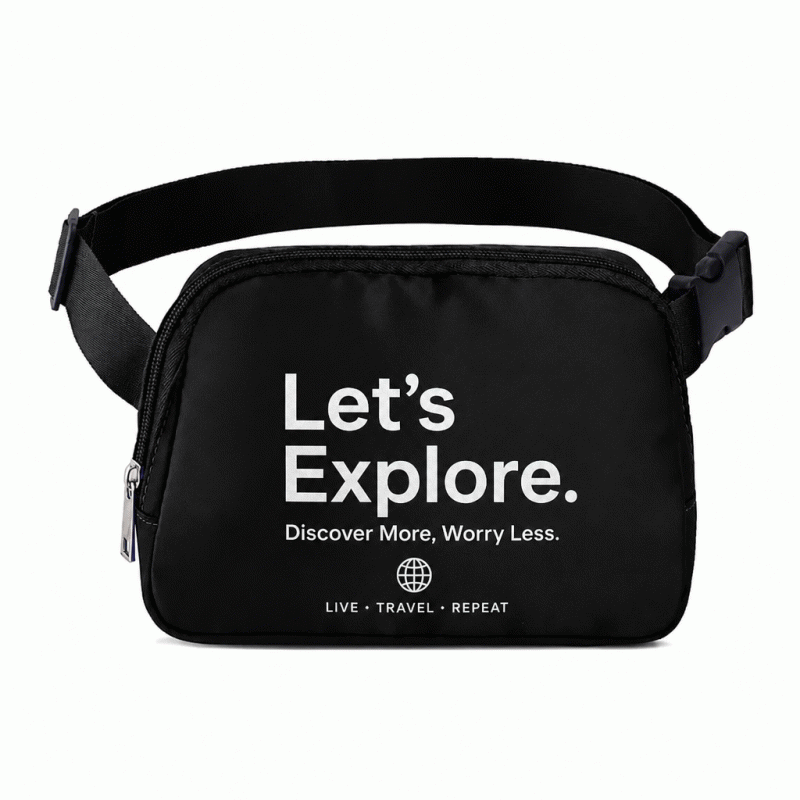 Lulu waist bag, running leisure chest bag, outdoor sports custom logo messenger bag, outdoor sports