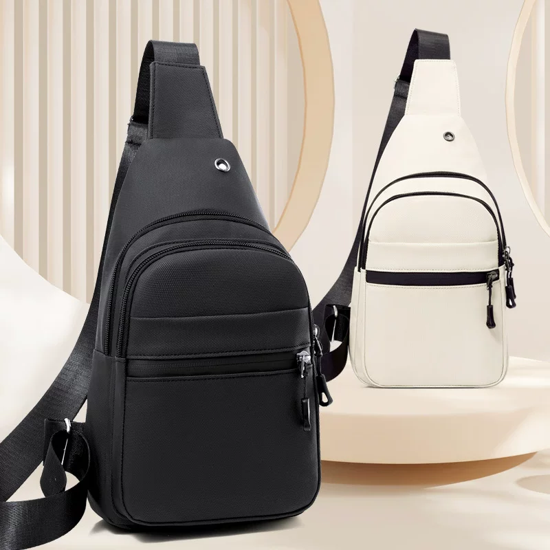 New Korean style waist bag, casual business messenger bag, multi-functional outdoor sports chest bag