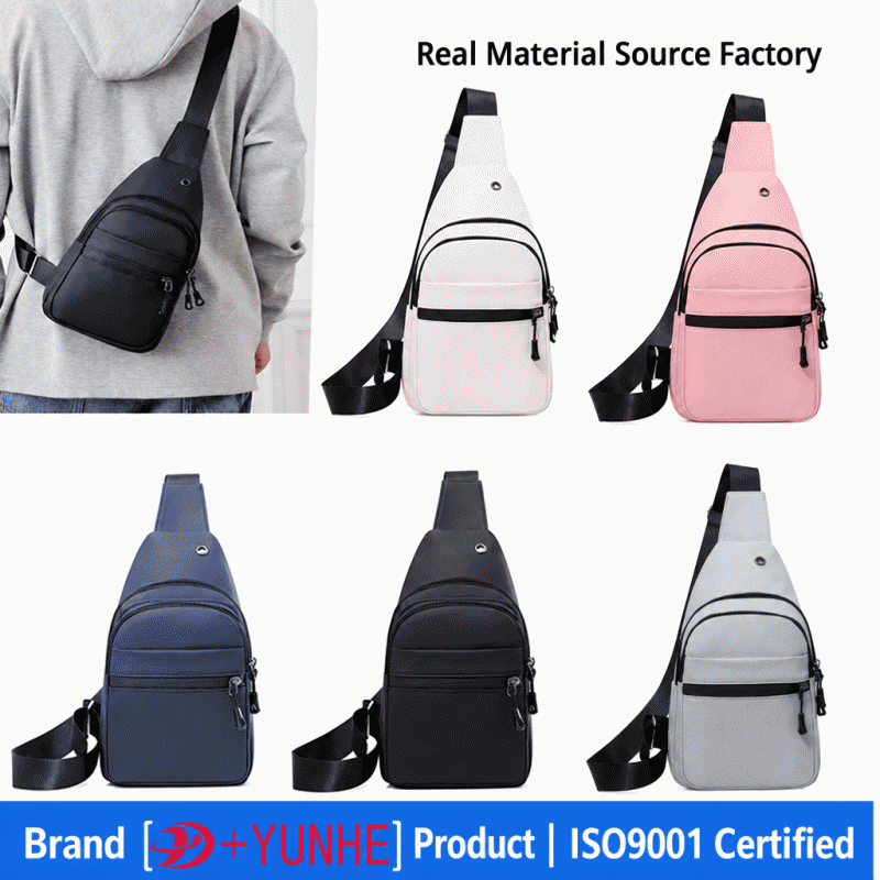 New Korean style waist bag, casual business messenger bag, multi-functional outdoor sports chest bag