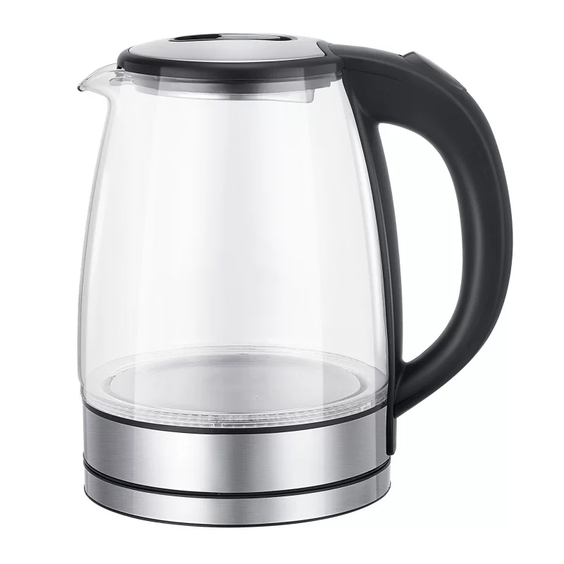 Cross-border customized high borosilicate glass kettle, transparent teapot, 1.8L quick electric kettle, gift wholesale