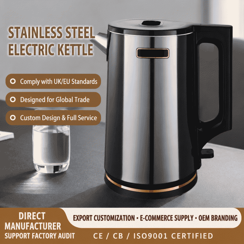 electric kettle, water kettle, boiling kettle, double-layer intelligent heat-insulating kettle