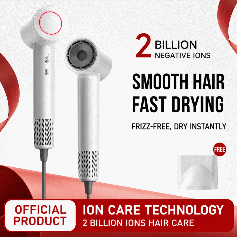 High-speed hair dryer, strong wind force, quick drying, home hair dryer, negative ion constant temperature hair care, silent, high-power cold and hot air