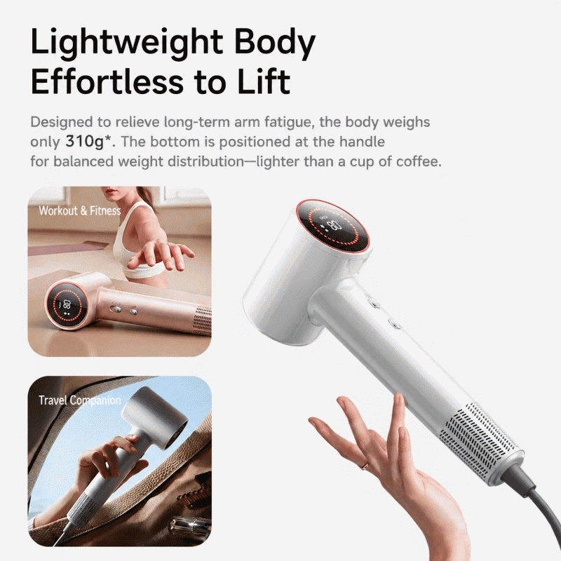 High-speed hair dryer, strong wind force, quick drying, home hair dryer, negative ion constant temperature hair care, silent, high-power cold and hot air