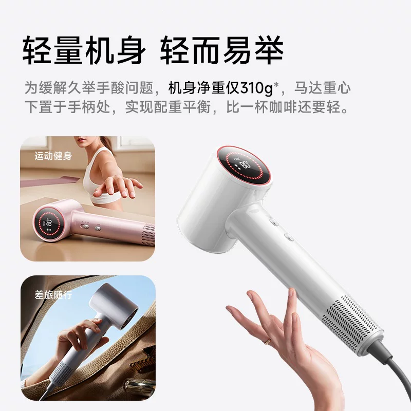 High-speed hair dryer, strong wind force, quick drying, home hair dryer, negative ion constant temperature hair care, silent, high-power cold and hot air
