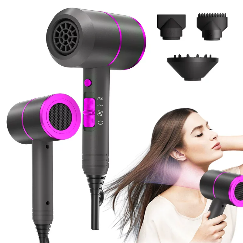 Cross-border bestseller T-shaped hair dryer 110v, professional hair salon hair dryer TEMU, wholesale of high-power hair dryers