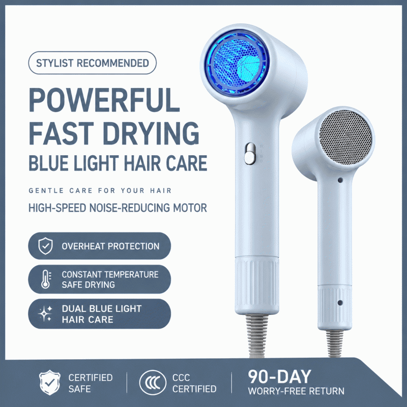 Household hair dryer 110V US/Japanese standard, Taiwanese hair dryer, European/British standard, 230V hair dryer tube