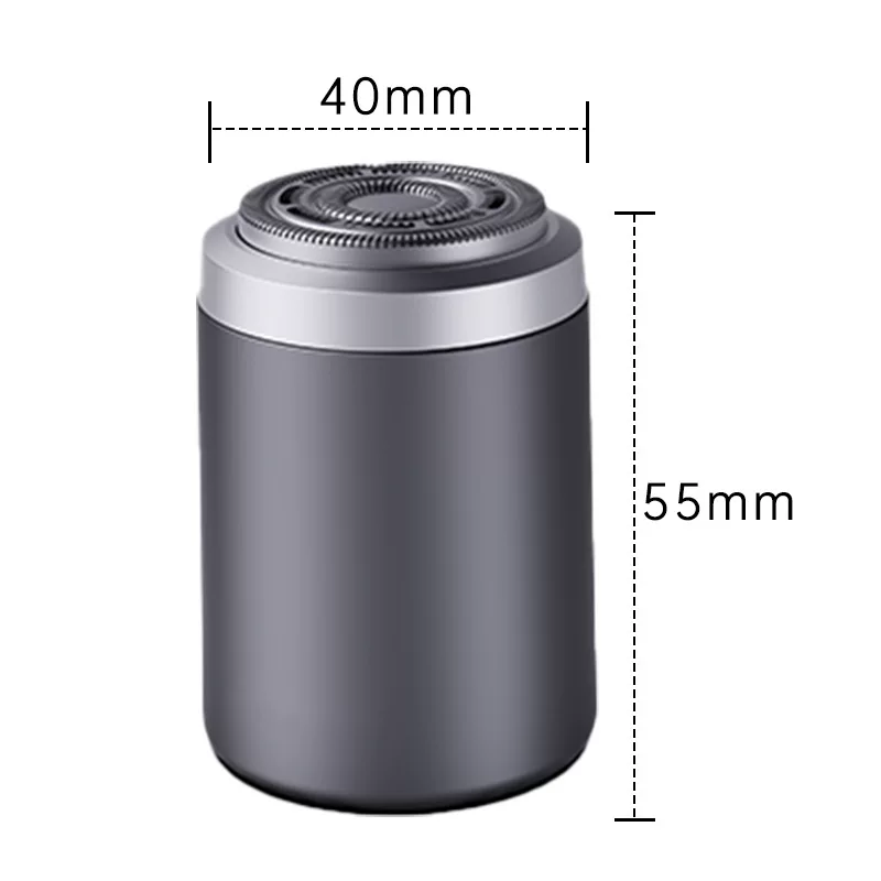 Cross-border OEM customized and private label portable mini electric shaver, IPX7 waterproof, all-metal, free sample