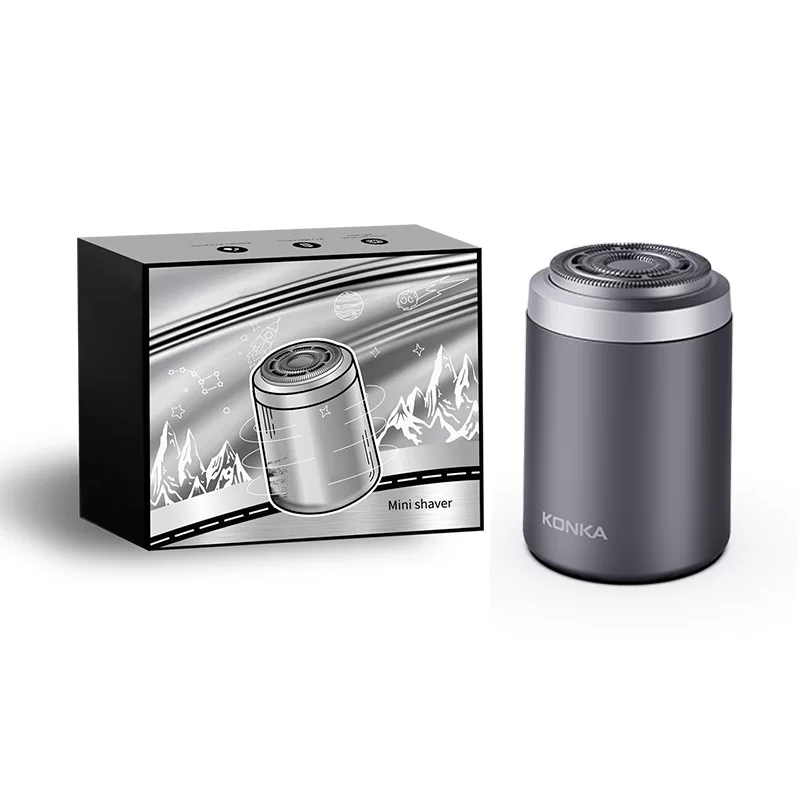Cross-border OEM customized and private label portable mini electric shaver, IPX7 waterproof, all-metal, free sample