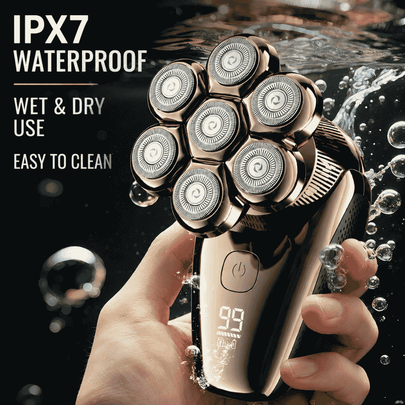 New shaver 7-head waterproof men's shaving head electric shaver shaving head artifact