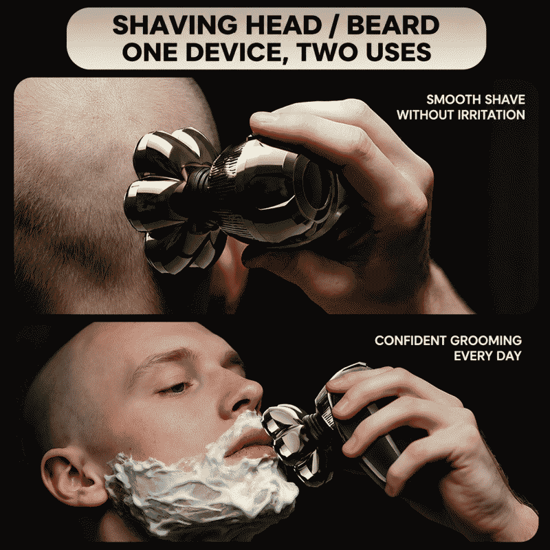 New shaver 7-head waterproof men's shaving head electric shaver shaving head artifact