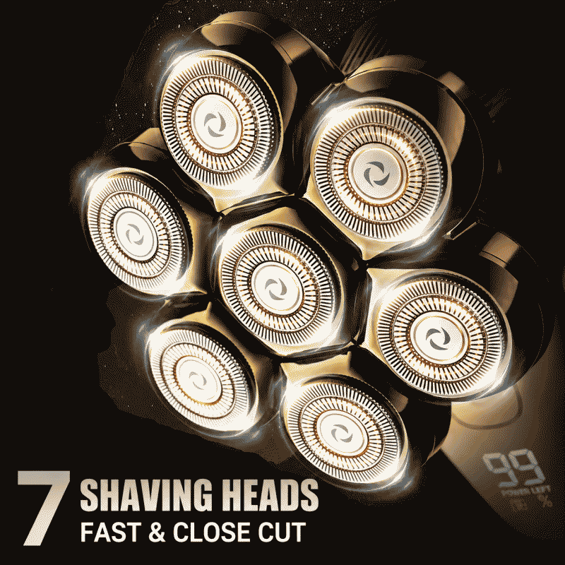 New shaver 7-head waterproof men's shaving head electric shaver shaving head artifact
