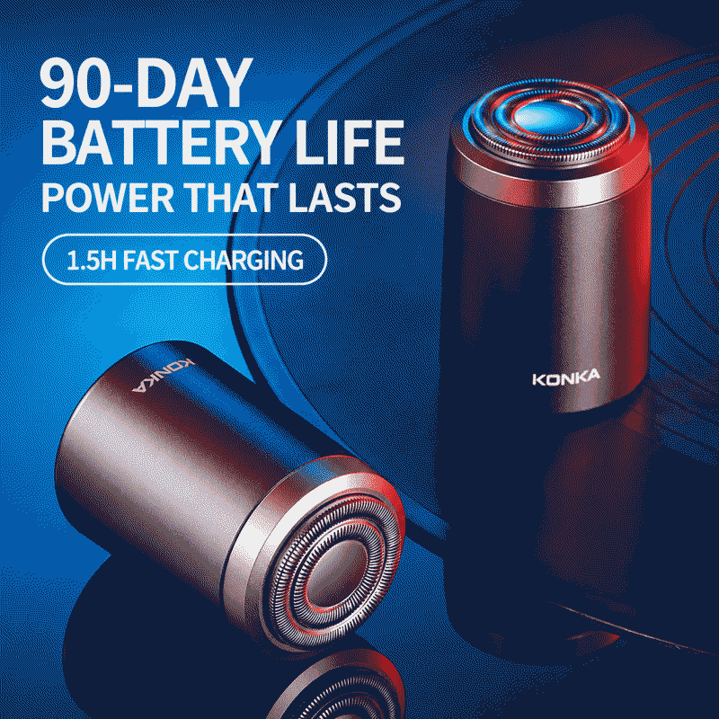 Electric mini shaver, rechargeable, washable, portable, suitable for travel and car use, men's shaver