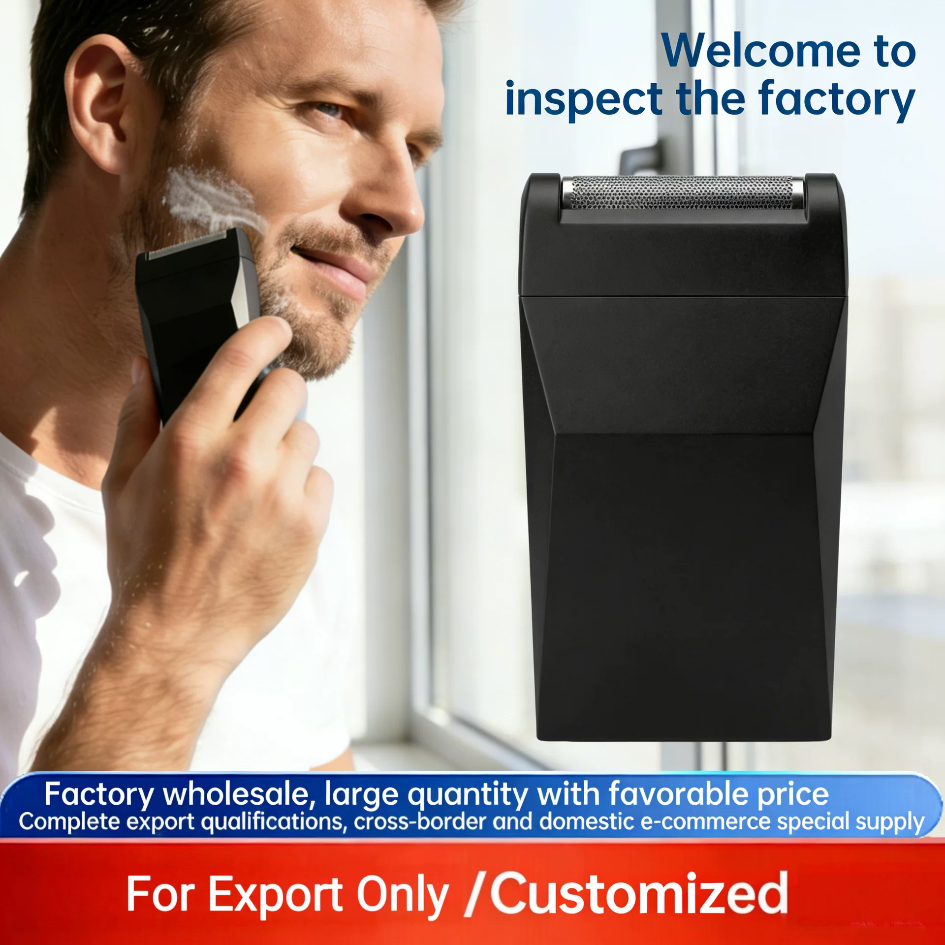 Cross-border new shaving razor 2026, professional men's reciprocating beard razor, electric charging razor Mini