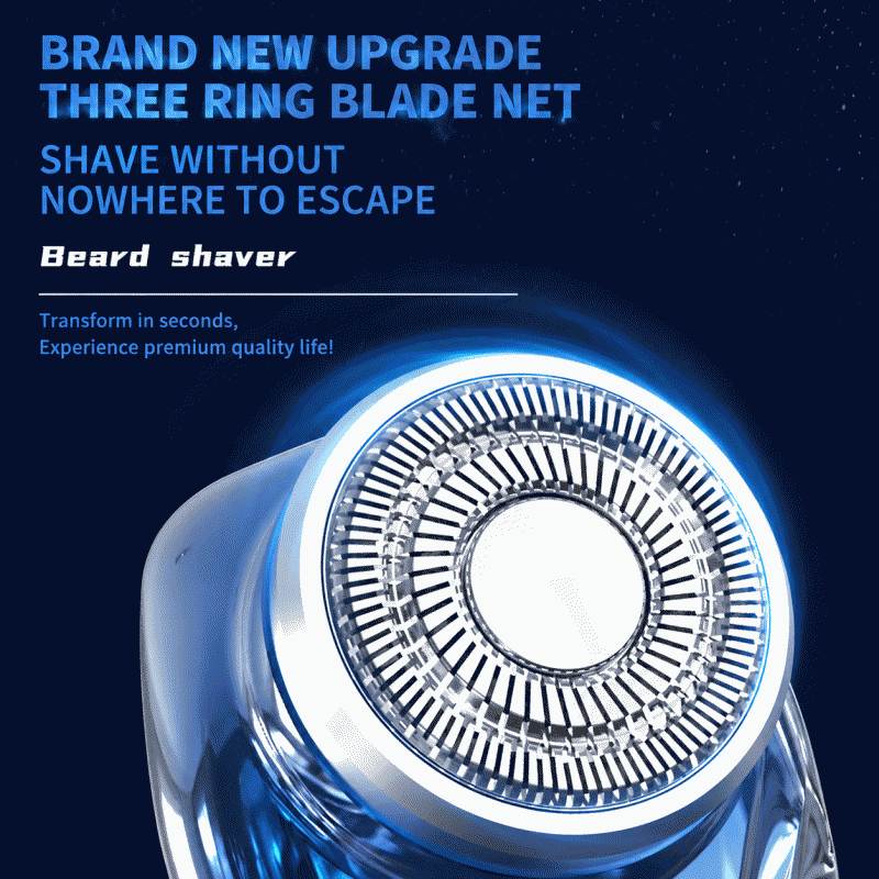 The new small steel gun shaver, electric men's beard trimmer, full-body washable shaver, brushless motor, portable