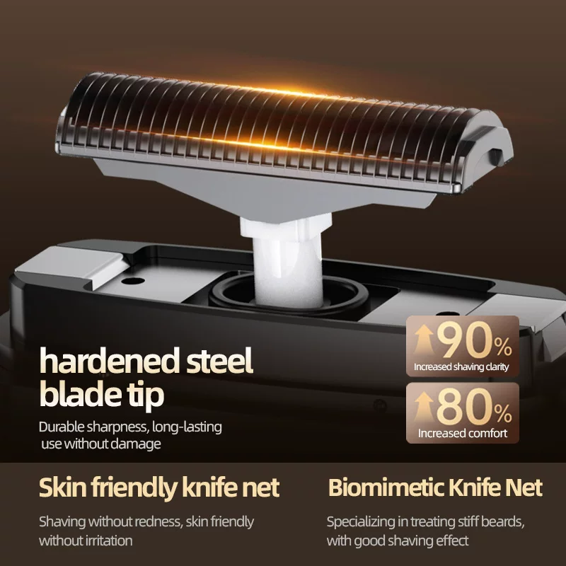 Cross-border reciprocating electric shaver, men's mini portable razor, full-body washable fast charging car beard razor