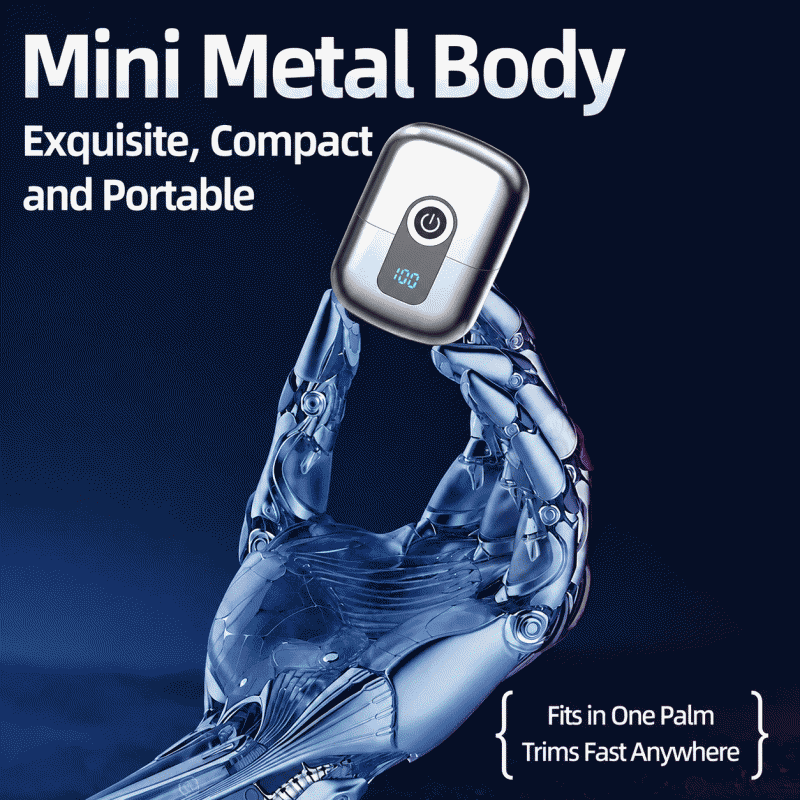 "Ambitious men's shaver, new electric razor, magnetic blade head, mini portable, dual-head shaver"