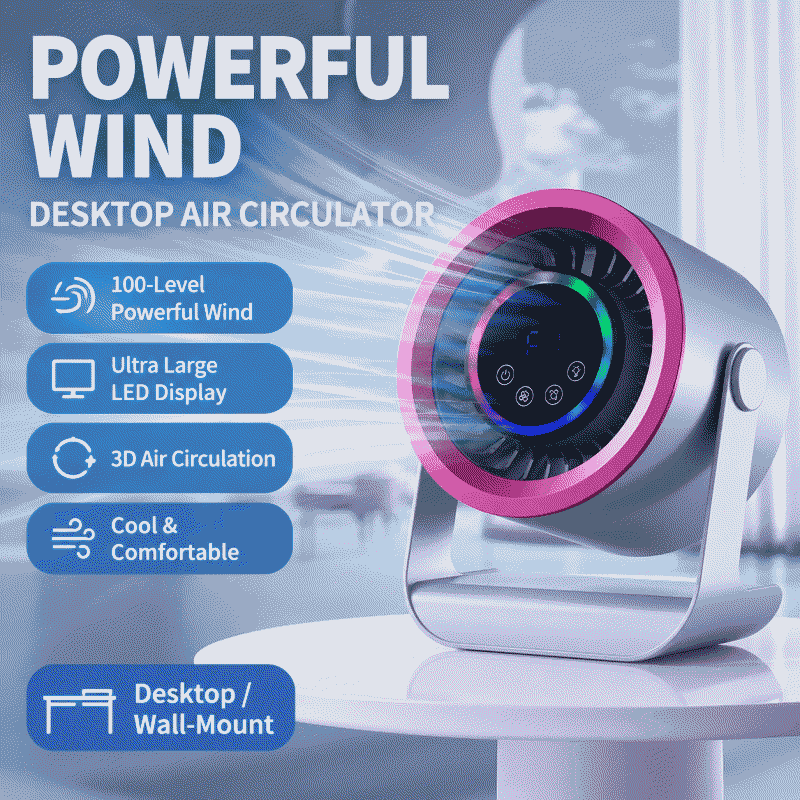 New desktop circulating cooling fan, small air conditioner, mini electric fan
