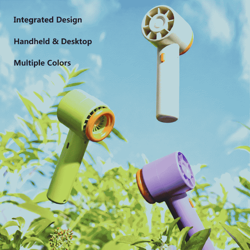 Handheld fan, small electric fan, portable usb charging, summer appliances, mini desktop fan, small electric fan