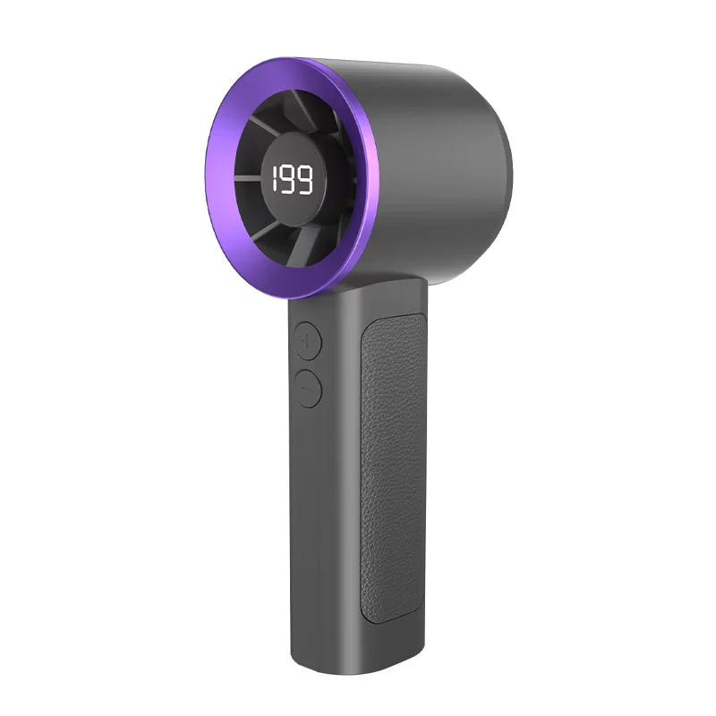 Cross-border handheld high-speed small fans, home desktop electric fans, mini small and portable outdoor plain turbine fans