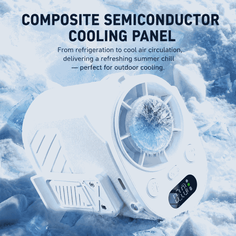 Clip universal ice cooling fan USB high-speed umbrella hanging waist hanging neck cooling small fan