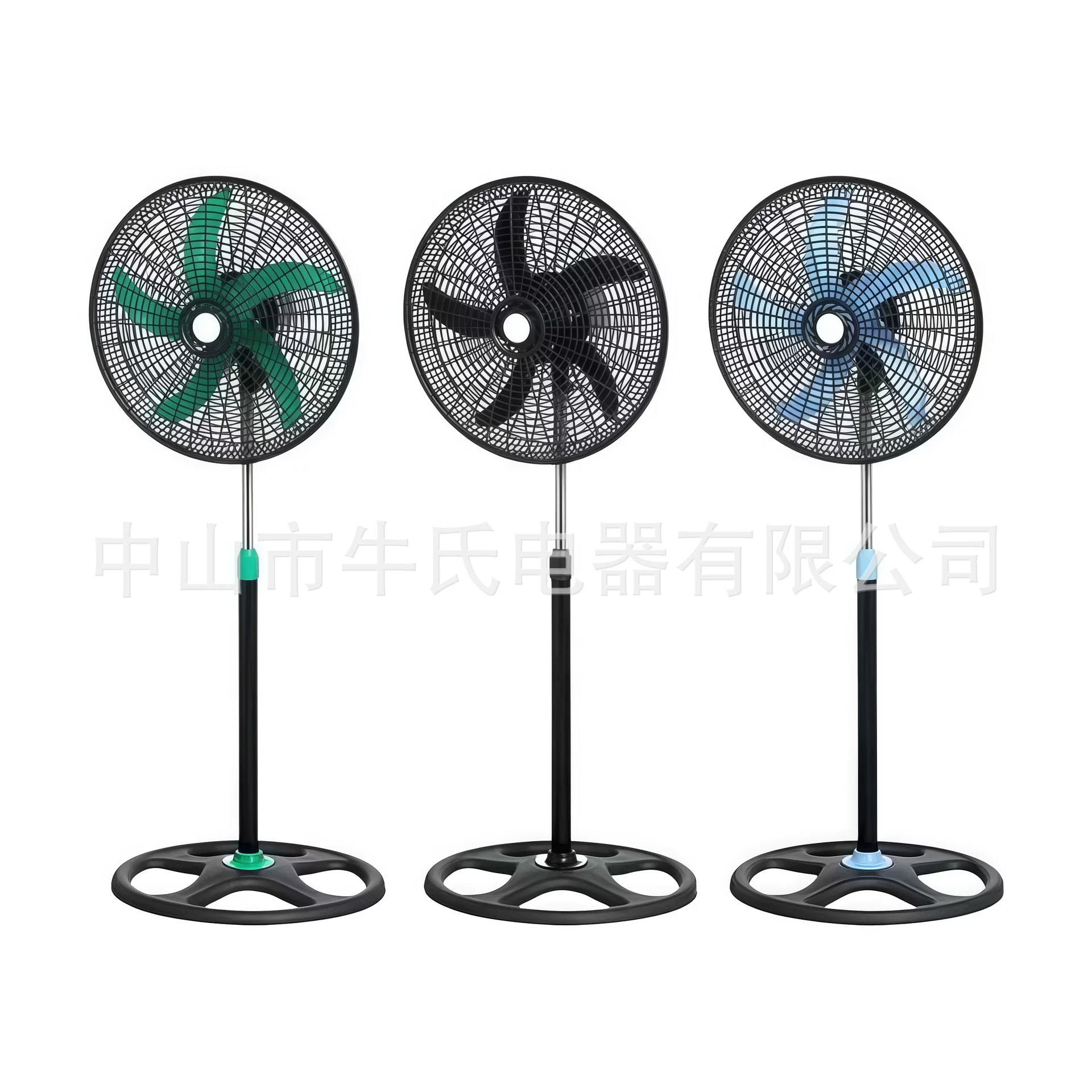 18-inch plastic floor fan with high power