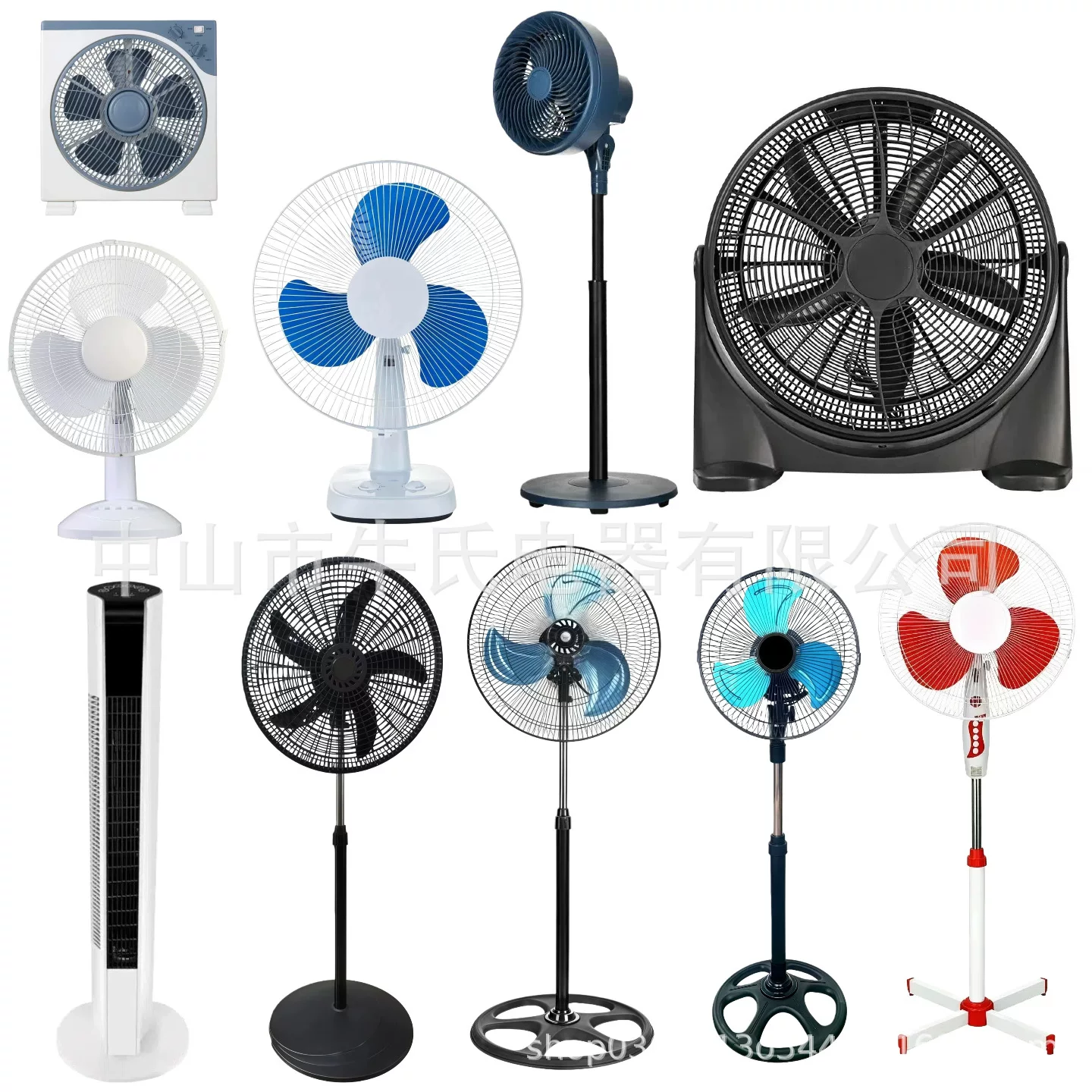 18-inch plastic floor fan with high power