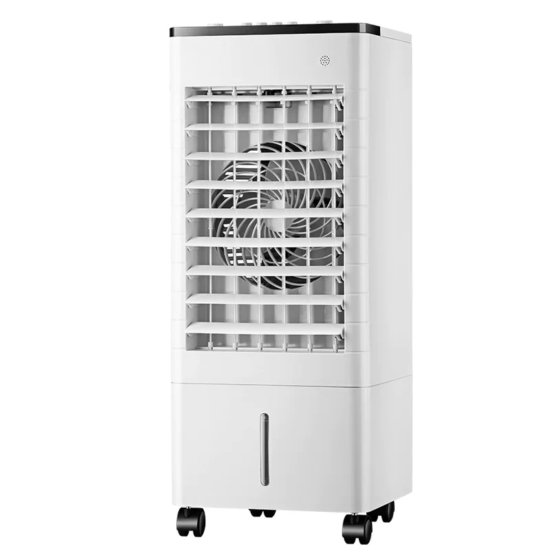 Air conditioning fan with super cooling effect, portable electric fan, small household bedroom air cooler, with water and ice circulation