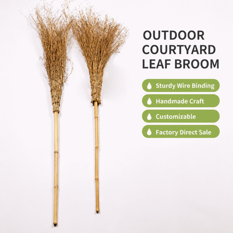 Outdoor bamboo broom, bamboo broom, broom, courtyard cleaning, road sweeping, ground cleaning, sanitation broom
