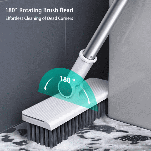 Special sale three-in-one set of folding and storage, long-bristled broom handle/floor brush/dustpan