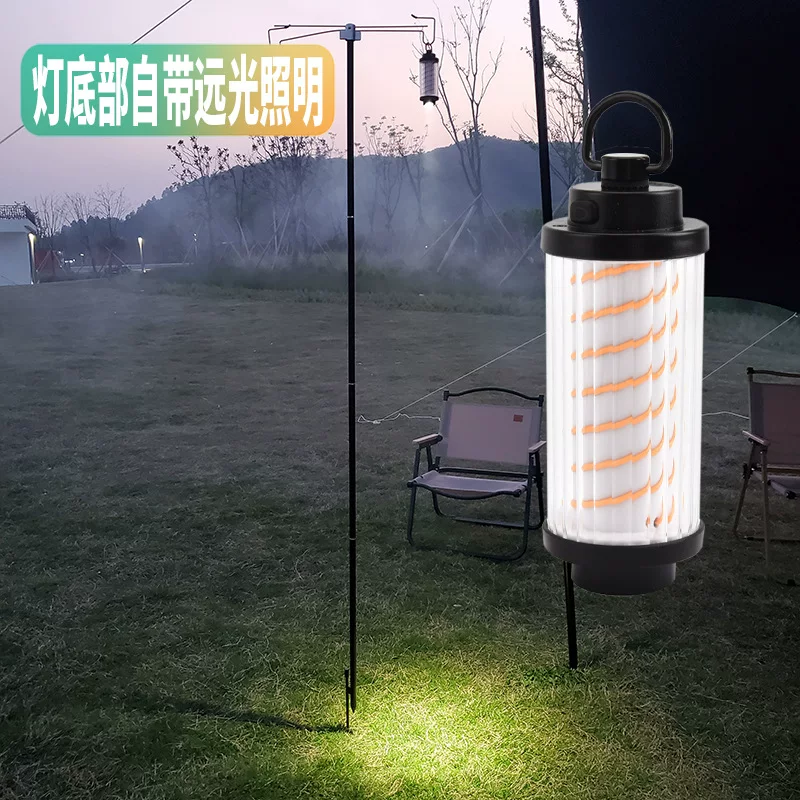 Tent light, outdoor new style, rechargeable tungsten filament lamp, LED camping light, wilderness camping light, lighting atmosphere table lamp, campsite