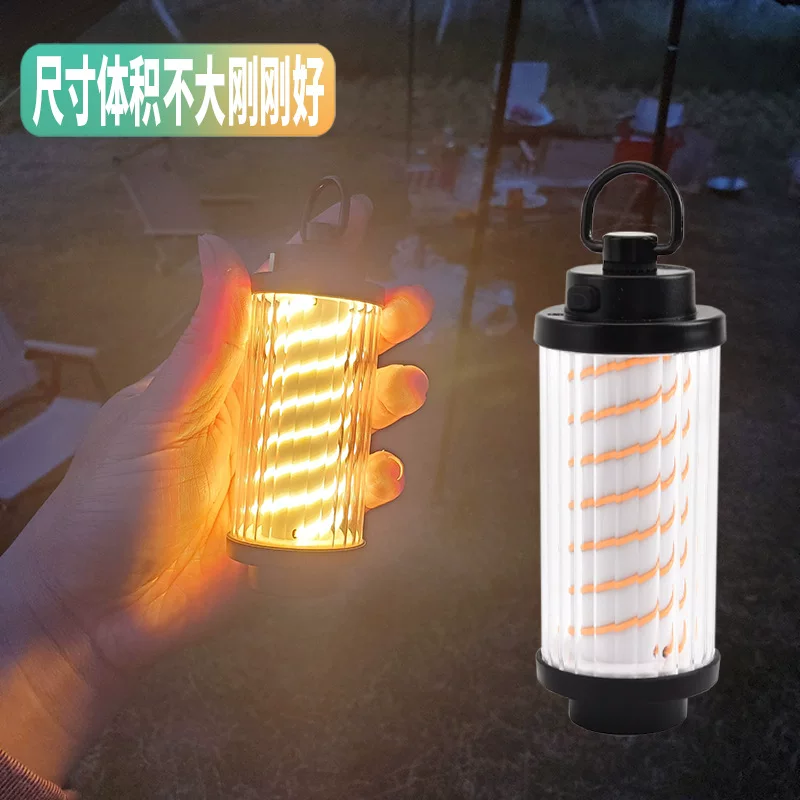 Tent light, outdoor new style, rechargeable tungsten filament lamp, LED camping light, wilderness camping light, lighting atmosphere table lamp, campsite